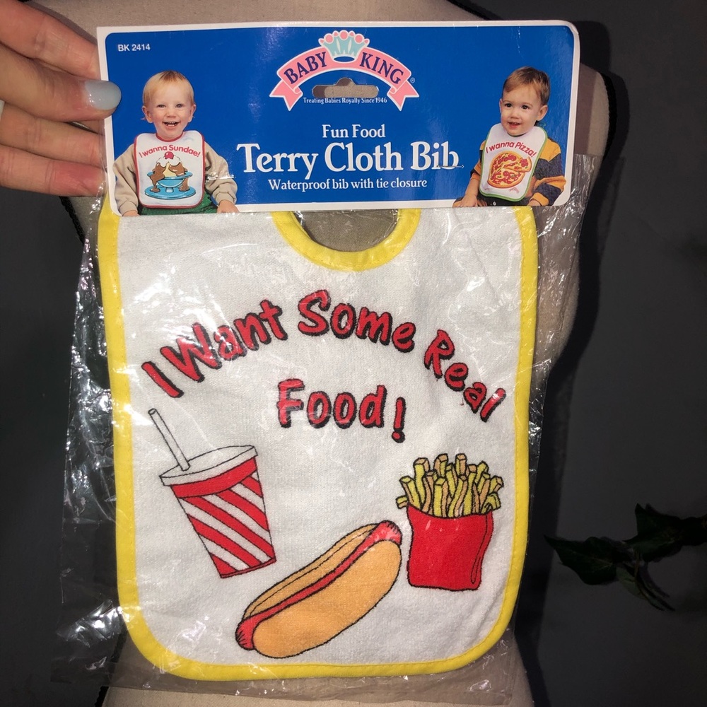 VINTAGE | TERRY CLOTH BIB | BABY KING BRAND